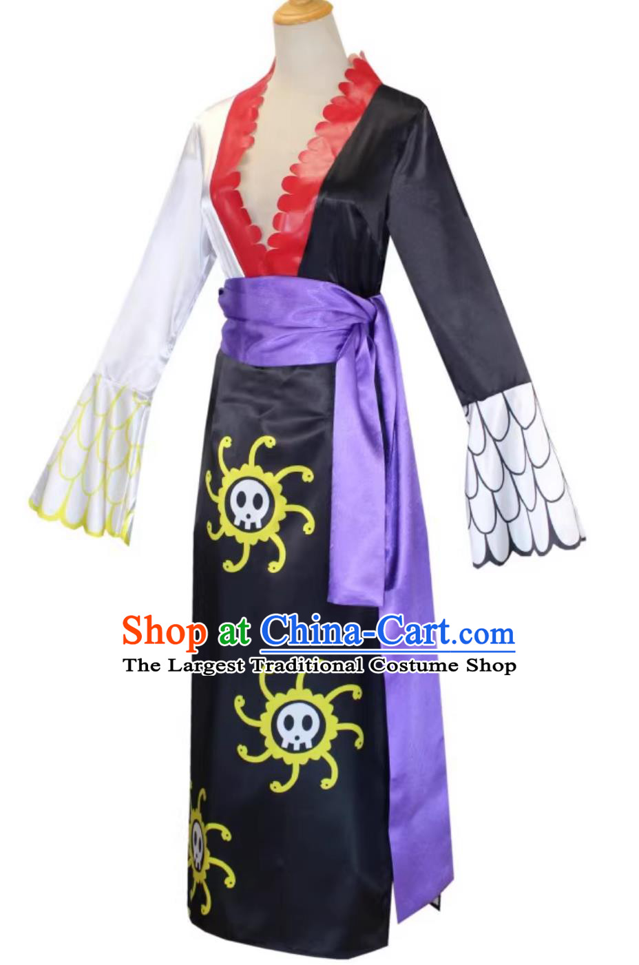 One Piece Cosplay Costume Boa Hancock Empress Snake Princess Sexy High Slit Qipao