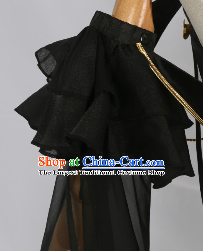 Code Geass C C Black Dress Cosplay Costume Cos Queen Gown