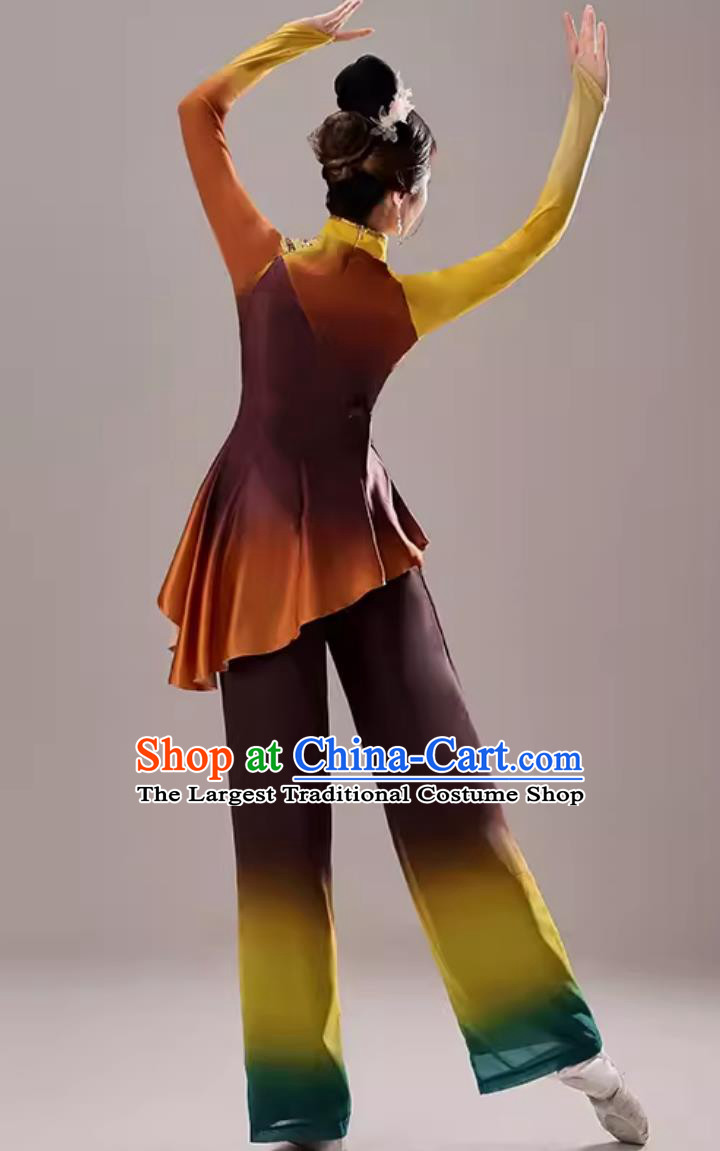 Jiaozhou Yangko Dance Costume Performance Costume Women Autumn Harvest Dance Outfit Bountiful Harvest Chinese Fan Dance Umbrella Dance Set