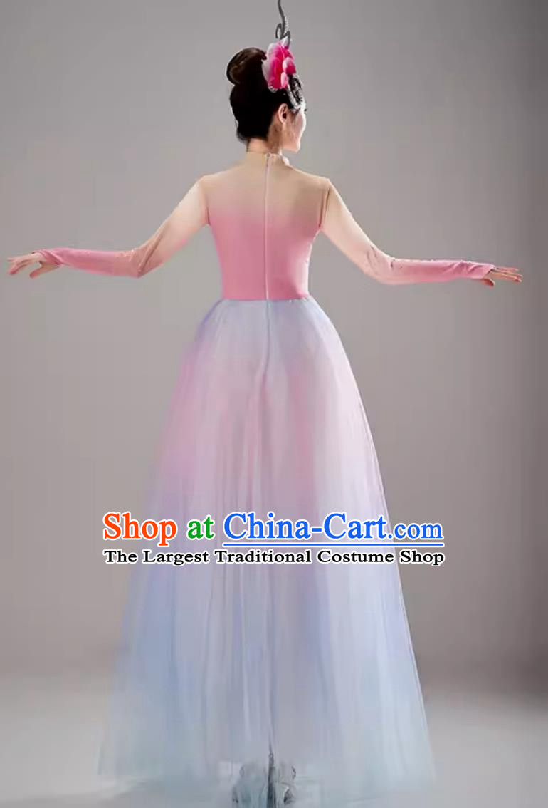 Opening Dance Flared Dress Performance Costume Women Modern Song With Dance Large Group Dance Costume