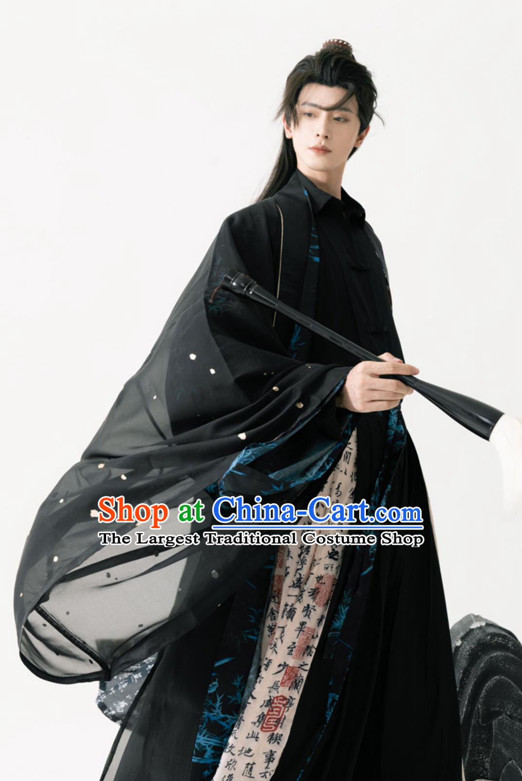 Traditional Chinese Clothing Wide Sleeve Hanfu Ancient Swordsman Costumes Complete Set