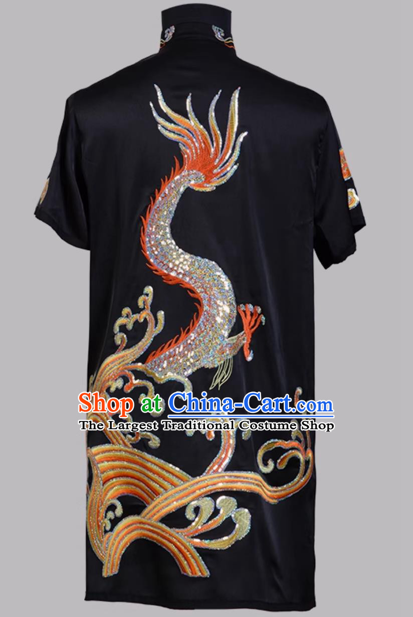 Wushu Taolu Competition Uniform Chinese Kung Fu Sparkling Embroidered Changquan Suit Training Wushu Exam Costume