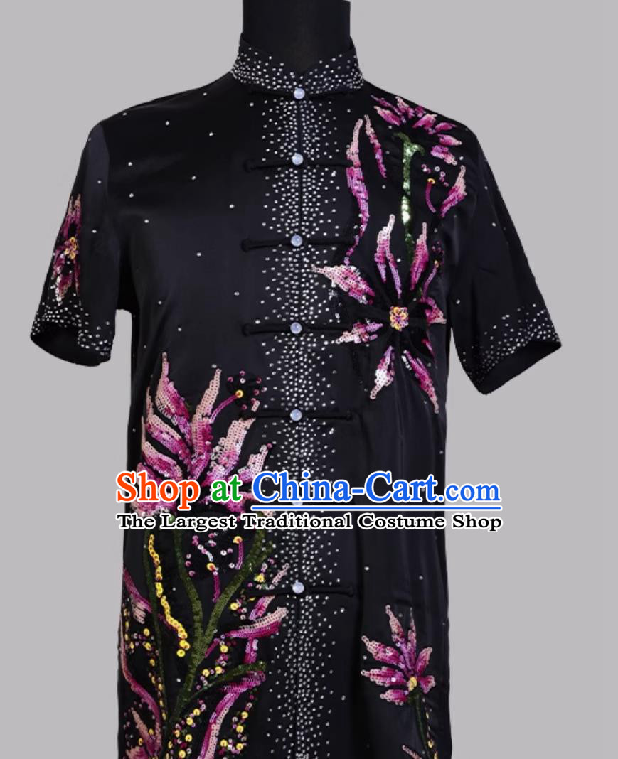 Professional Competition Uniform Changquan Costume Sparkling Colorful Suit Wushu Exam Performance Outfit