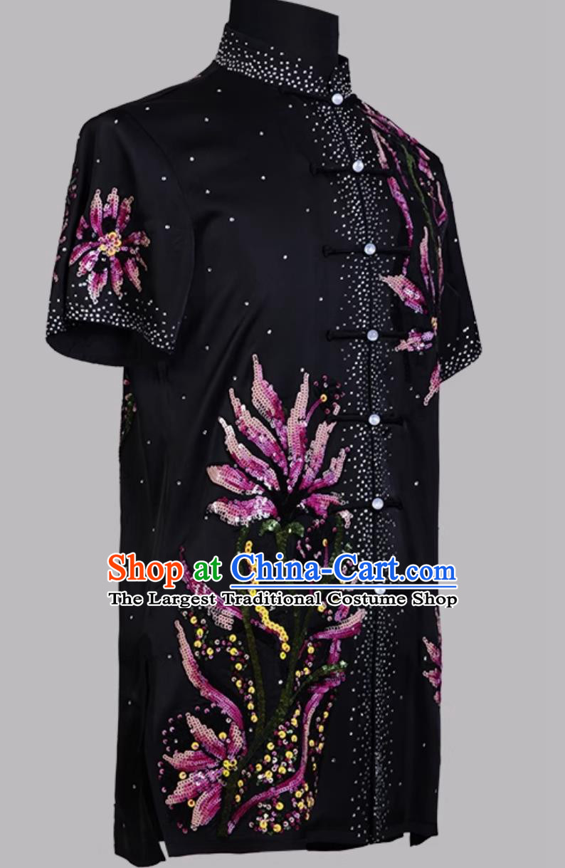 Professional Competition Uniform Changquan Costume Sparkling Colorful Suit Wushu Exam Performance Outfit