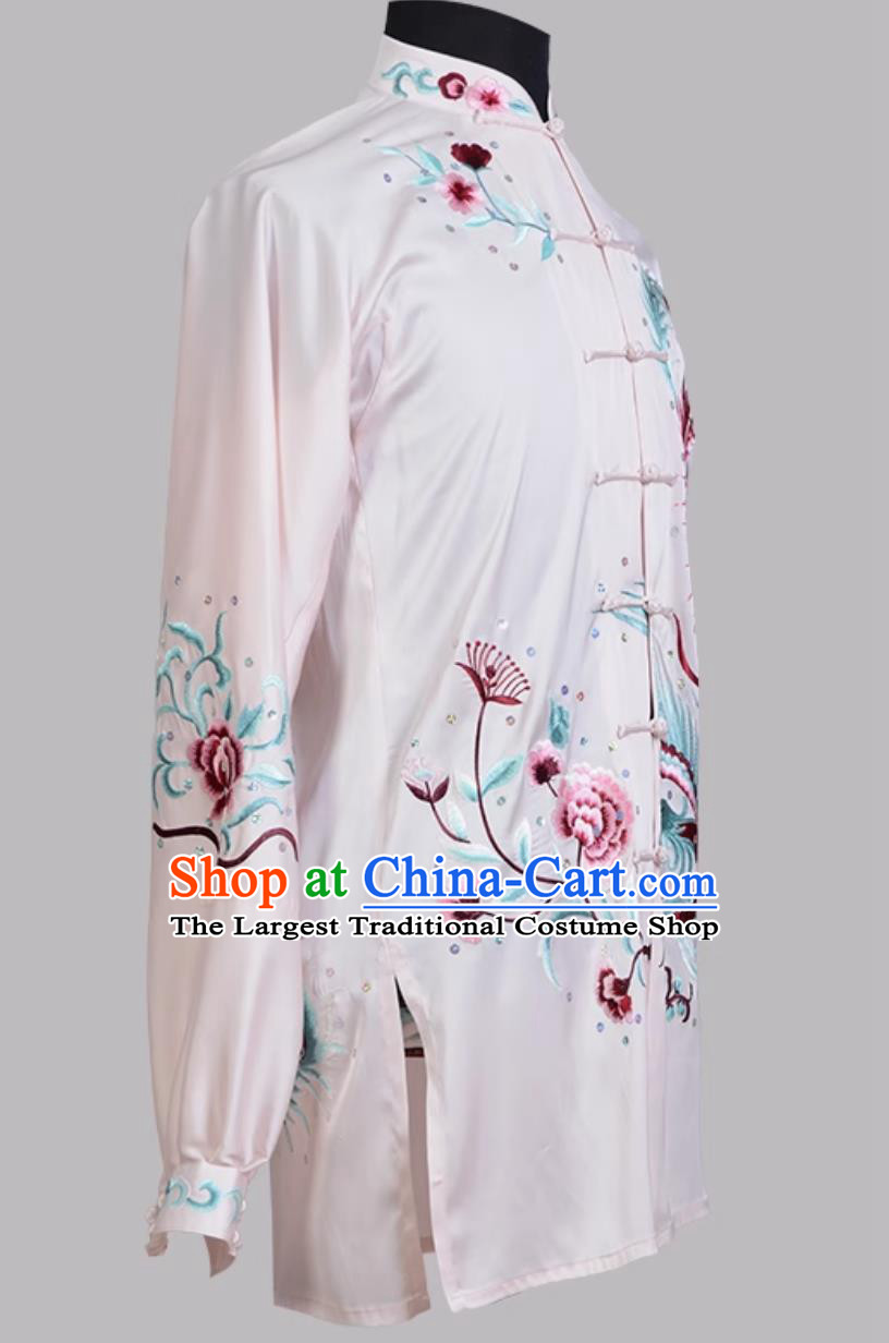 Taiji Uniform Embroidered Dragon Men Women Kung Fu Suit Group Performance Competition Costume Martial Arts Outfit