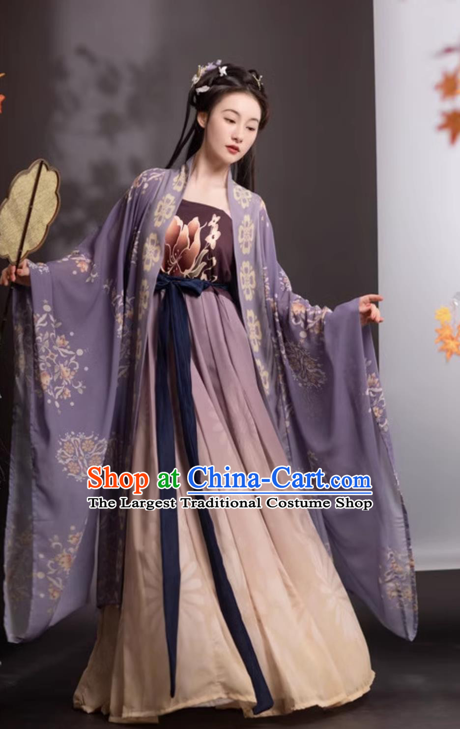 Tang Dynasty Hanfu Women Hezi Dress Chinese Wide Sleeves Robe Ancient Fairy Dress
