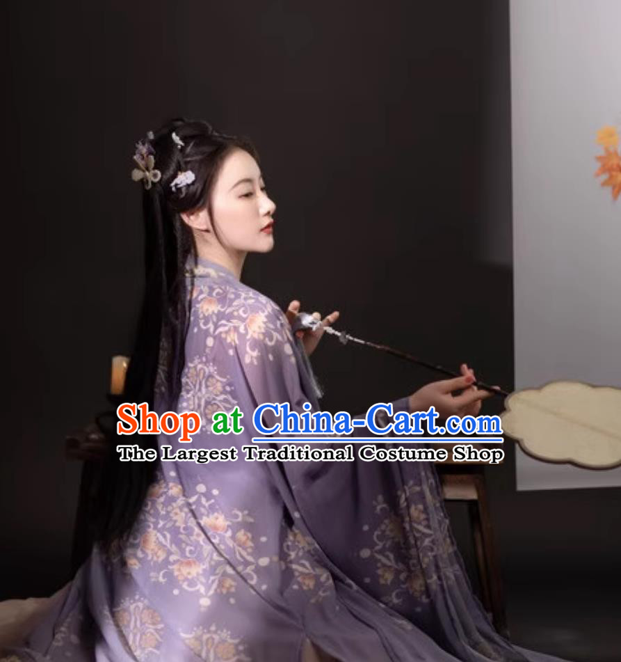 Tang Dynasty Hanfu Women Hezi Dress Chinese Wide Sleeves Robe Ancient Fairy Dress