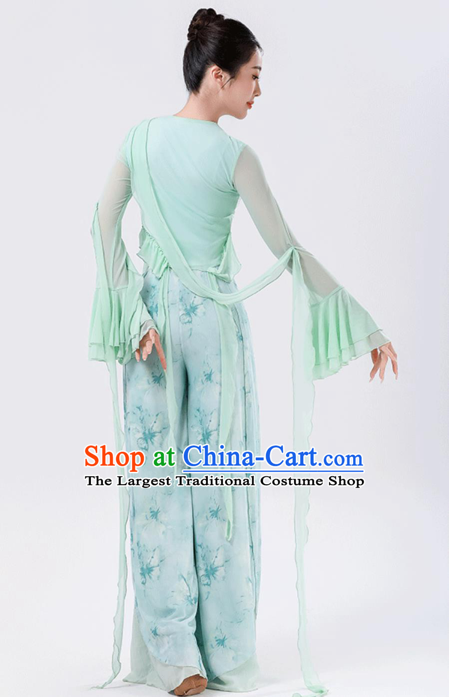 Classical Dance Costume Women Chinese Style Performance Clothing Fairy Green Outfit