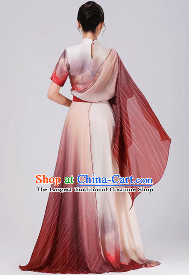 Women Choir Performance Outfit Competition Poetry Recital Stage Costume Host Dress