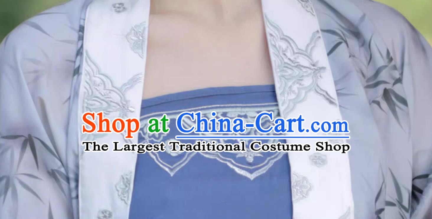 Traditional Chinese Attire Song Dynasty Hanfu Women Long Gown High Waist Skirt Complete Set