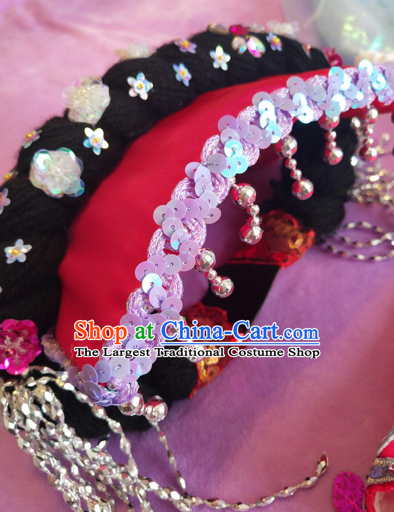 Chinese Yi Ethnic Headwear Daliangshan A Re Yi Tile Hat