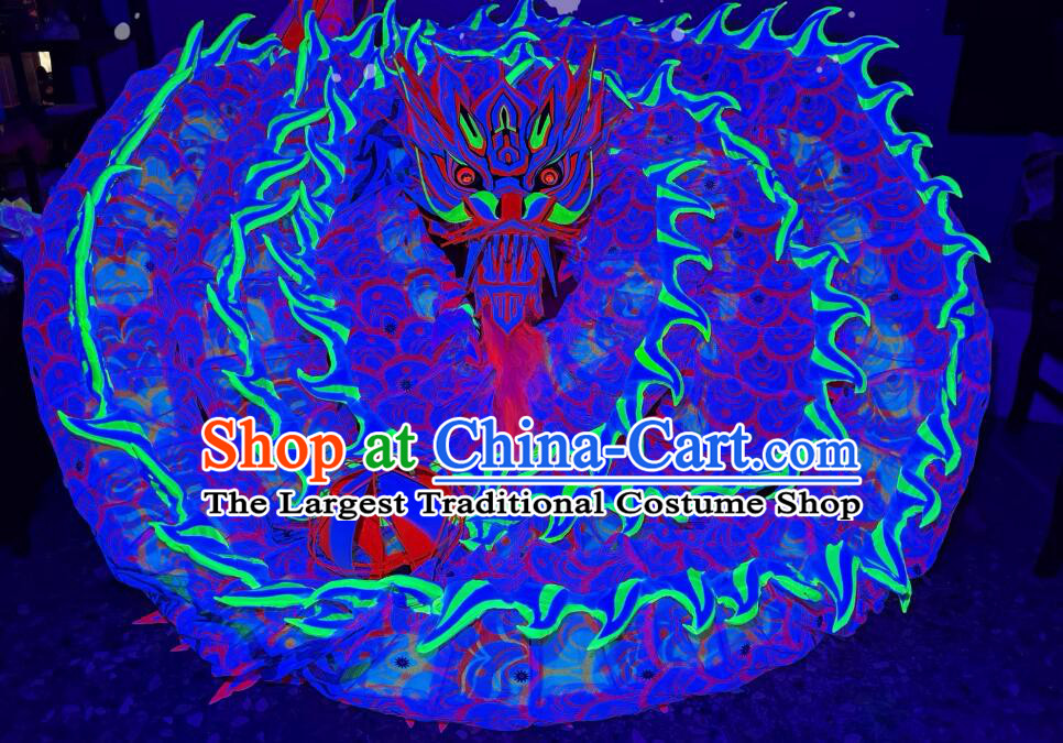 Professional Competition Dragon Dancing Equipment Chinese Parade Dragon Dance Costume Handmade Celebration Pink Fluorescent Dragon