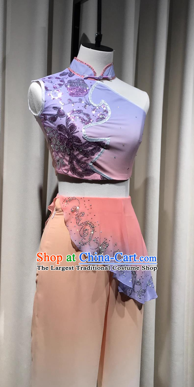 Qian Drum Ensemble Spring Of Yimeng Spring Play Chinese Classical Dance Costume Stage Performance Outfit