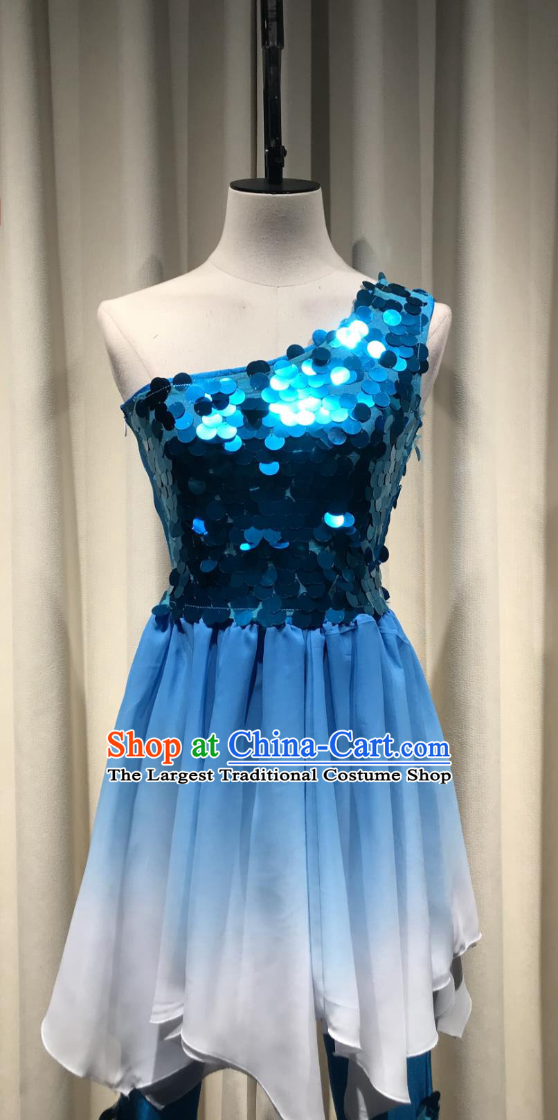 Jiji Fish Leaping Dance Dai Ethnic Performance Costume Fish Joy Song Mermaid Dress Women Stage Outfit