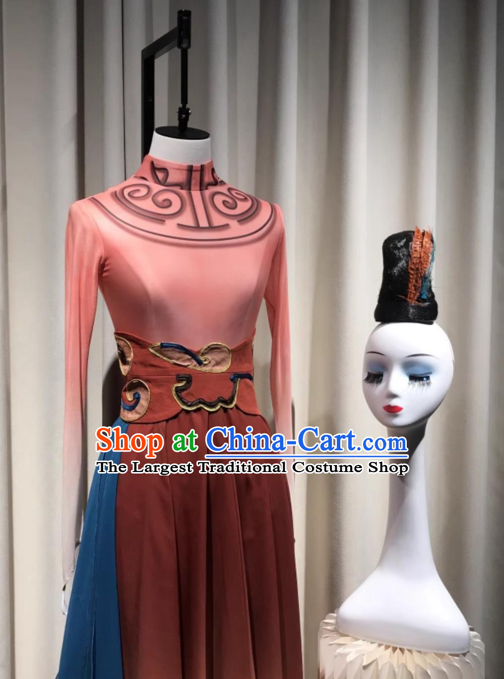 Opening Dance Flared Dress Group Performance Ba Nu Tuo Ying Costume Classical Dance Outfit
