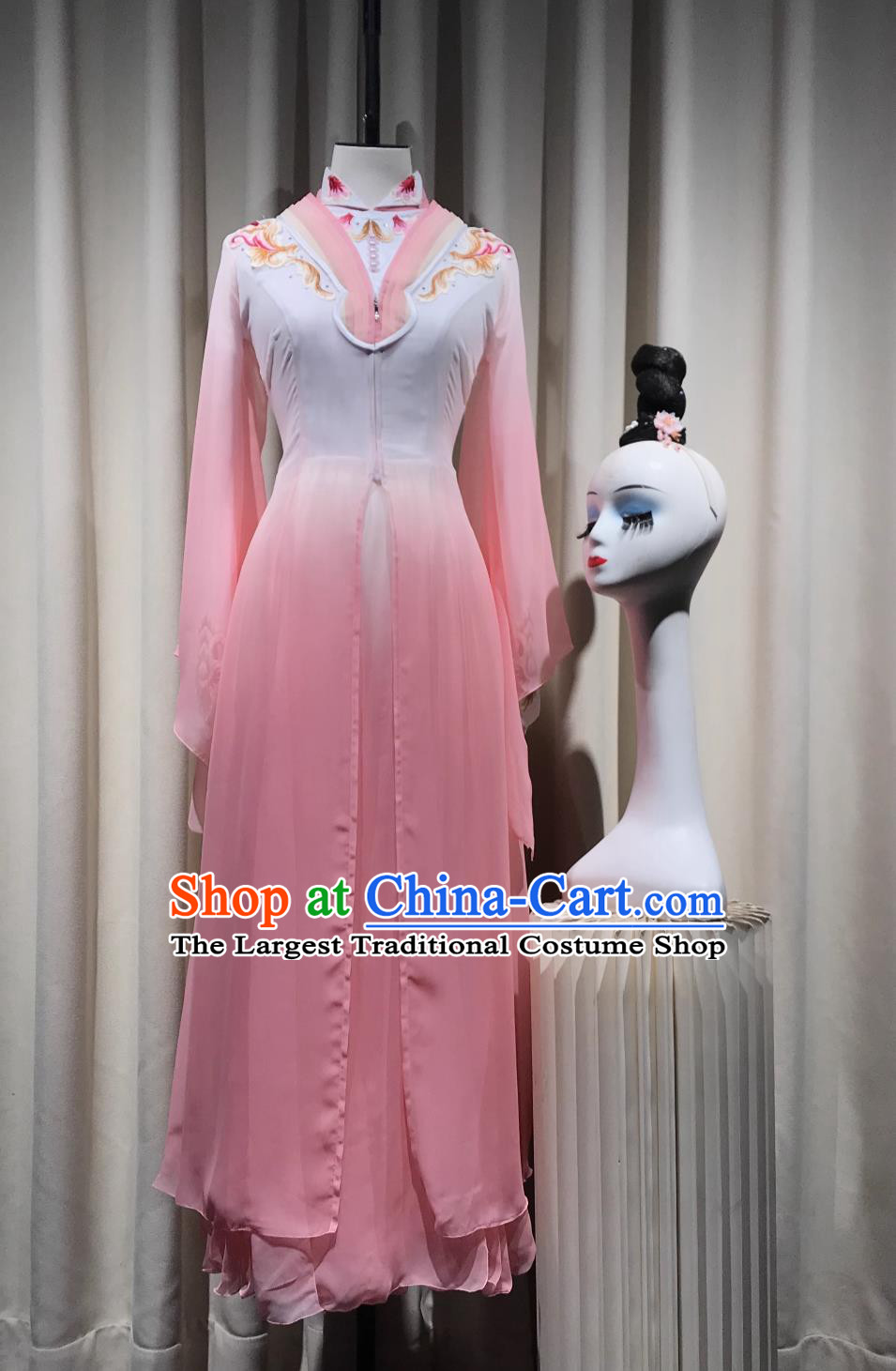 Chinese Lotus Award Classical Dance Dress Group Performance Outfit Jiangnan Memory Dance Costume