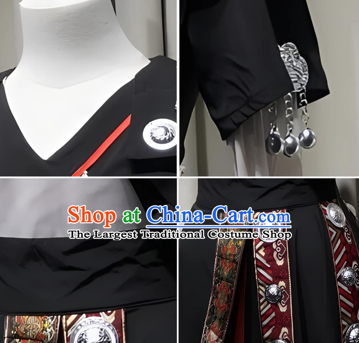 Miao Ethnic Dance Group Performance Clothing Qian Xing Dance Stage Costume Miao Minority Group Dance Outfit
