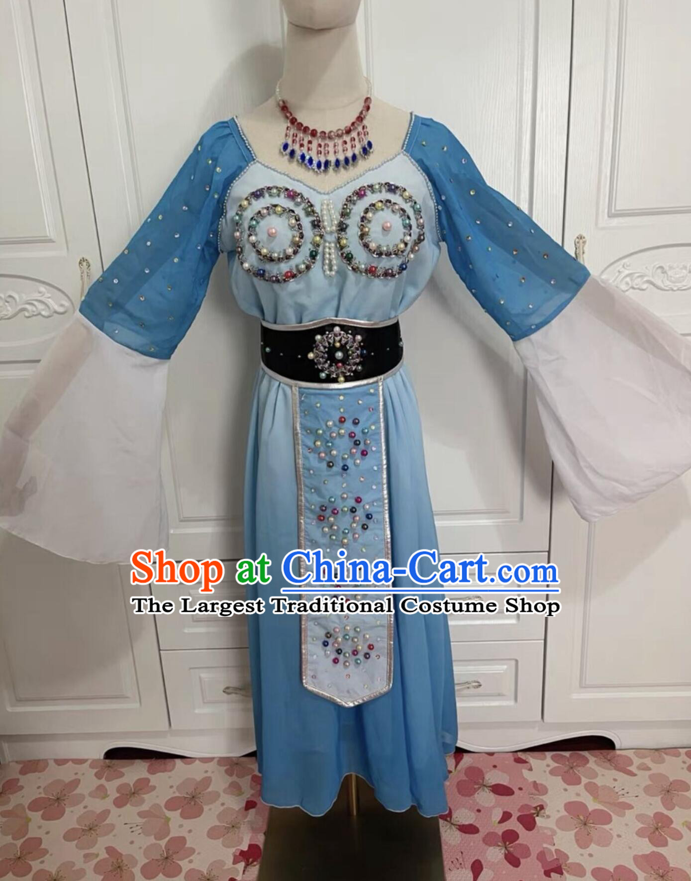 Version Journey To The West Wansheng Princess Blue Costume