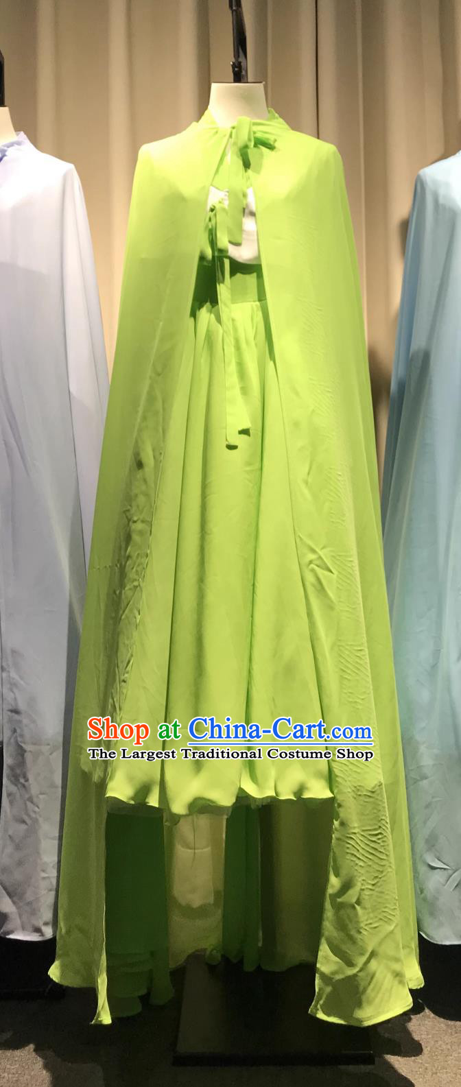 Green Guyu Dance Group Dance Clothing 12th Lotus Award Korean Ethnic Women Group Dance Performance Costume