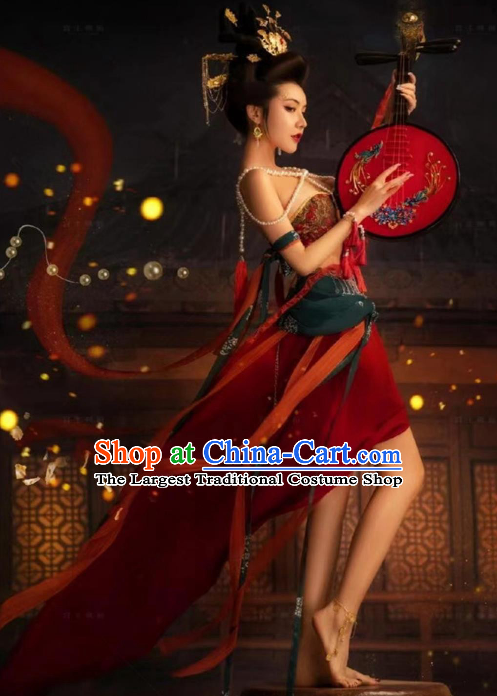 Dunhuang Feitian Hanfu Indian Princess Desert Silk Road Dance Costume Ethereal Outfit Set
