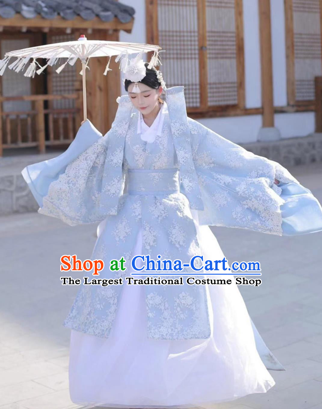 Yanbian Yanji Korean Costume Women Princess Palace Ethereal Hanbok Ethnic Ancient Outfit Set