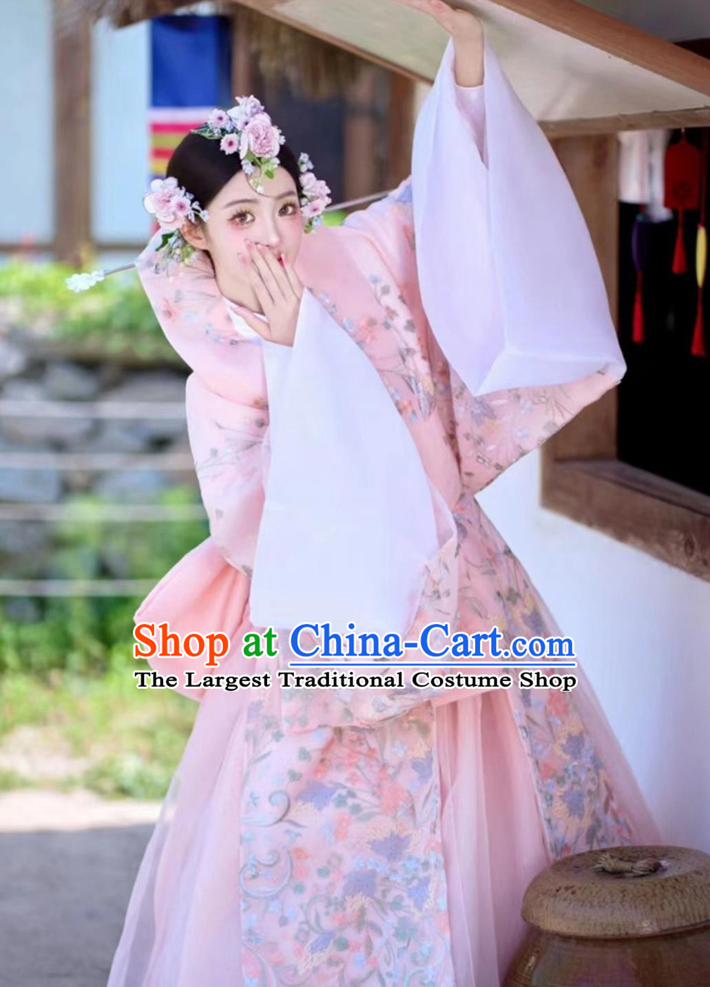 Yanji Korean Princess Palace Traditional Wedding Dress Pink Hanbok Photo Shoot Ethereal Ethnic Outfit Set