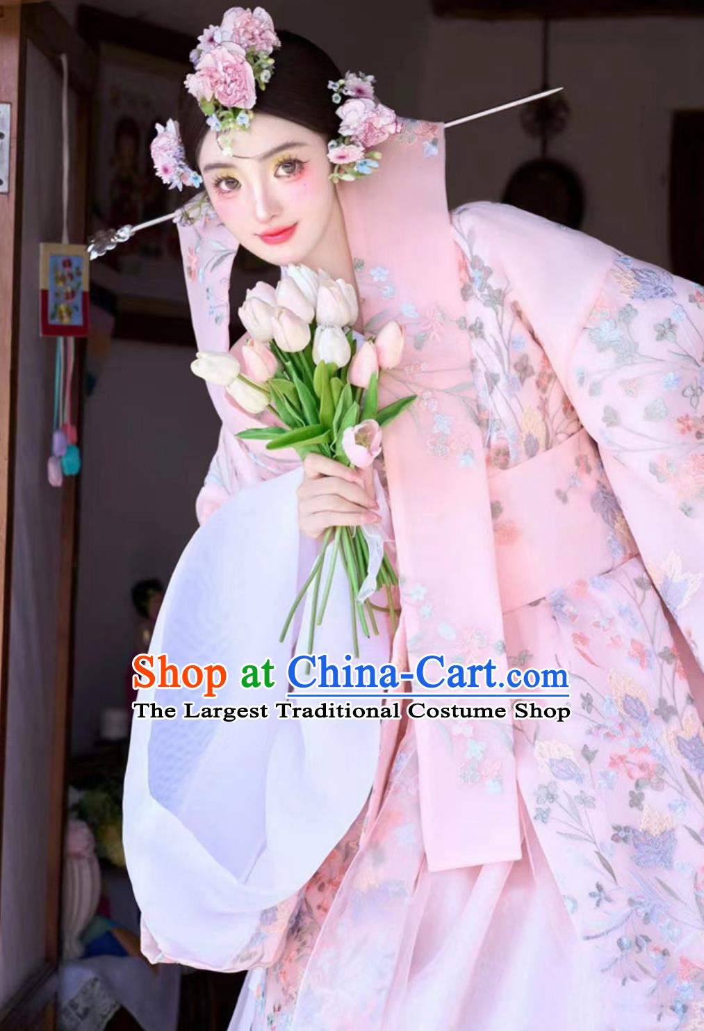 Yanji Korean Princess Palace Traditional Wedding Dress Pink Hanbok Photo Shoot Ethereal Ethnic Outfit Set