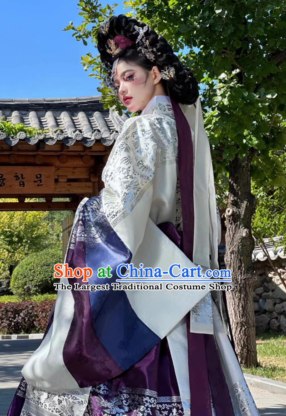Yanji Princess Palace Ancient Wedding Dress Daejanggeum Traditional Korean Ethnic Hanbok