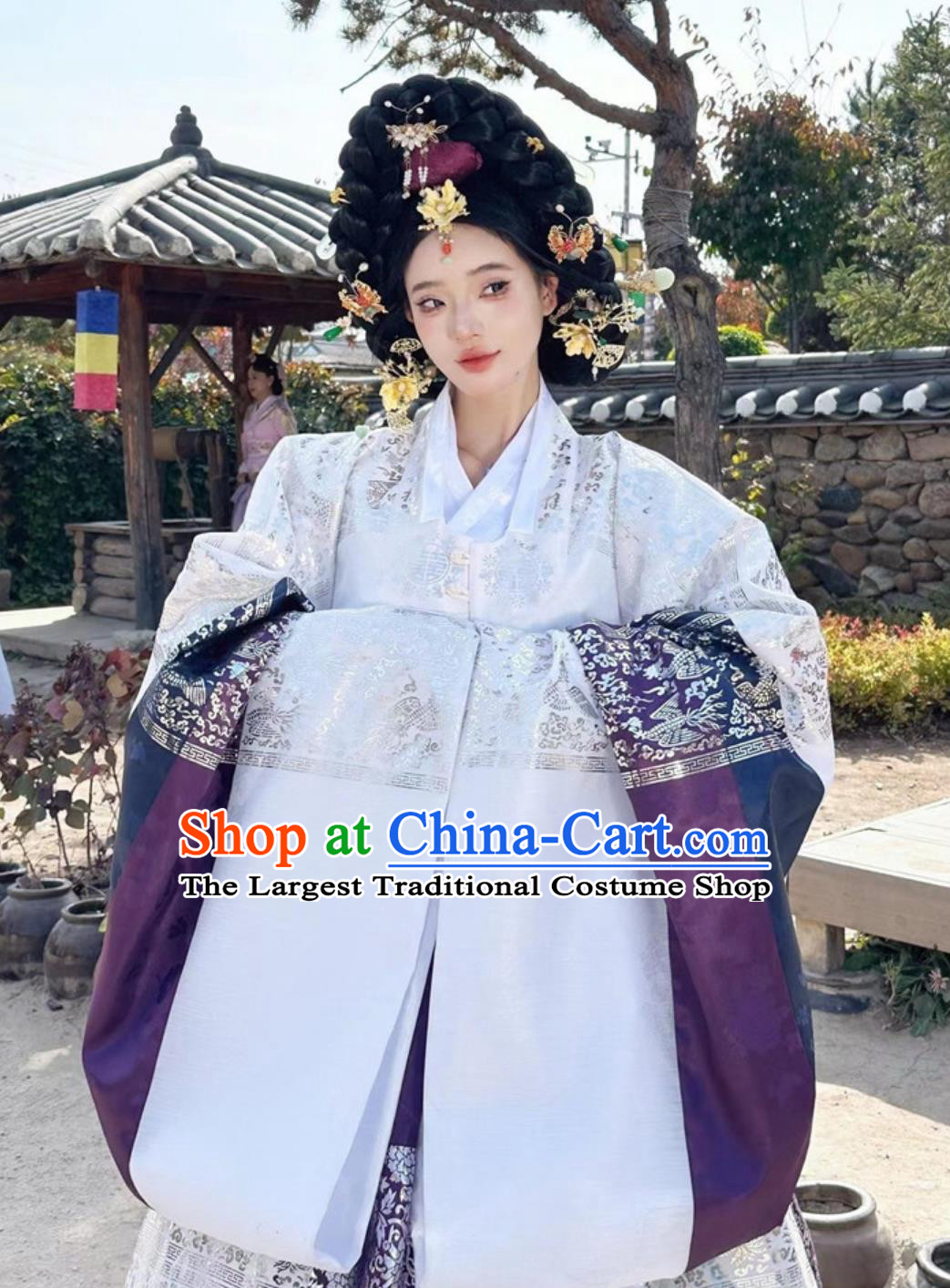 Yanji Princess Palace Ancient Wedding Dress Daejanggeum Traditional Korean Ethnic Hanbok
