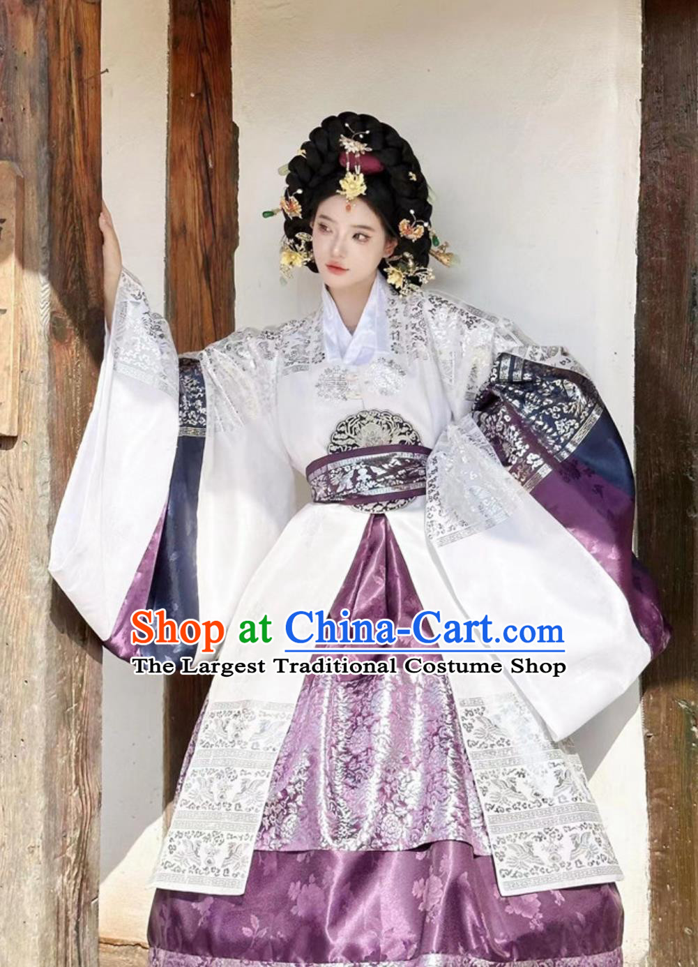 Yanji Princess Palace Ancient Wedding Dress Daejanggeum Traditional Korean Ethnic Hanbok