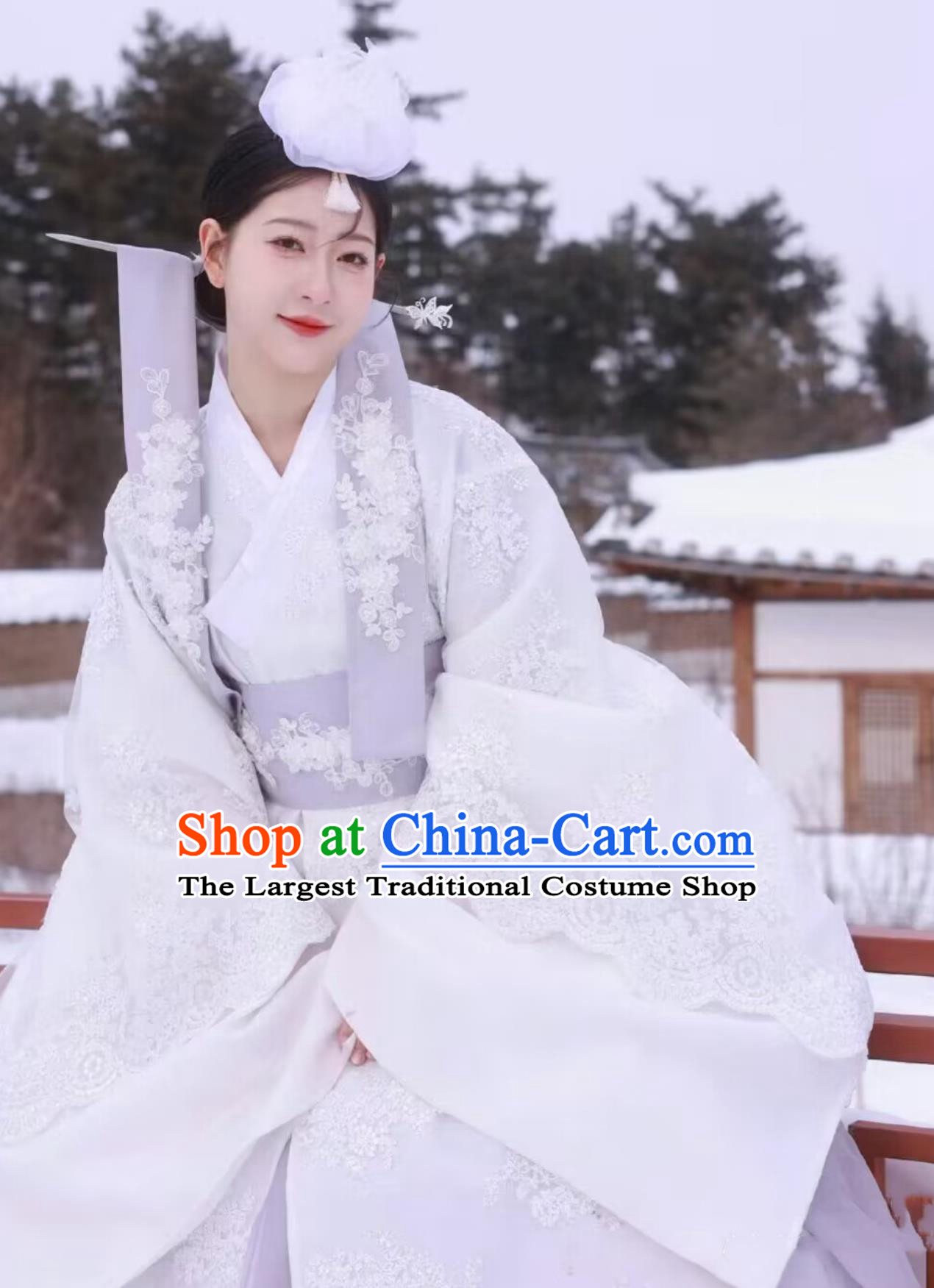 Yanji Korean Hanbok Palace Gown Ancient Princess Stage Performance Costume