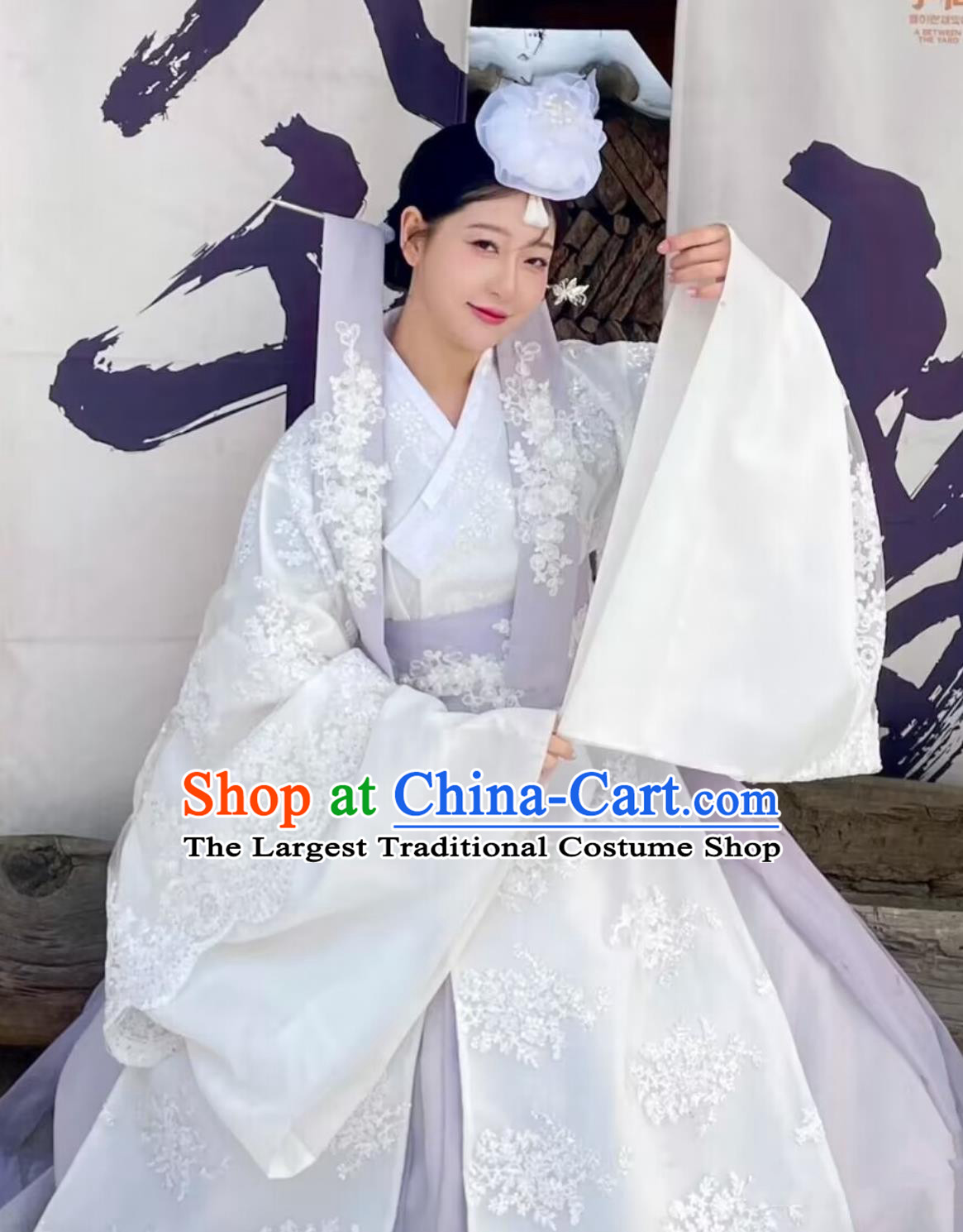 Yanji Korean Hanbok Palace Gown Ancient Princess Stage Performance Costume