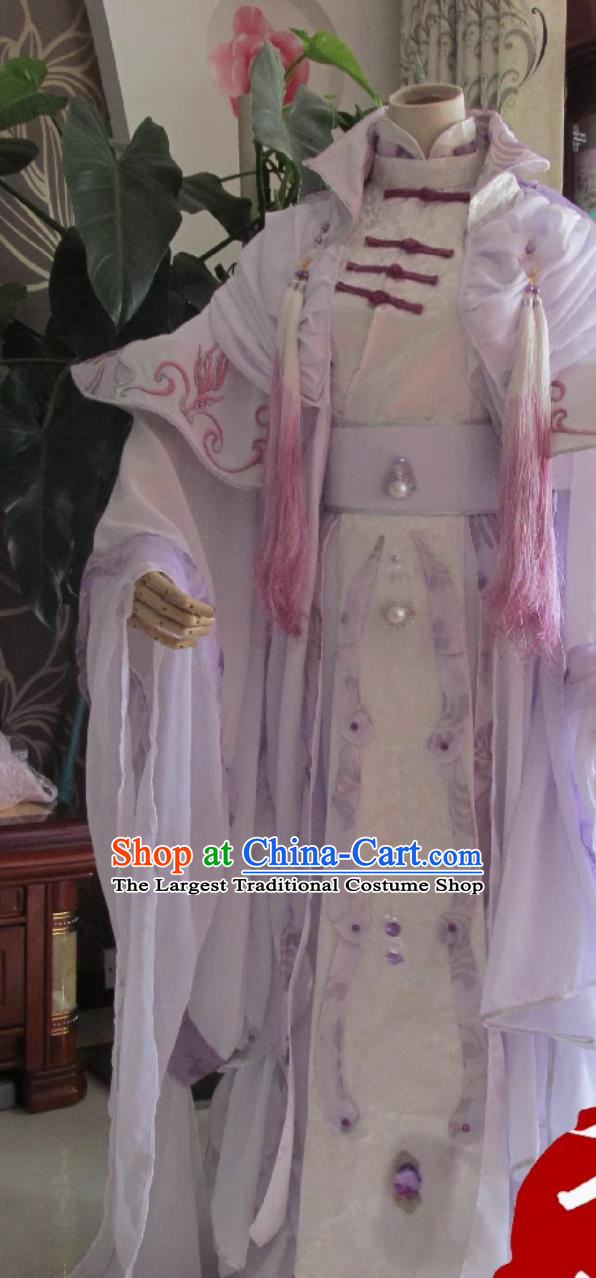 Pili Puppetry Su Huan Jen Cosplay Costume Traditional Chinese Male Clothing