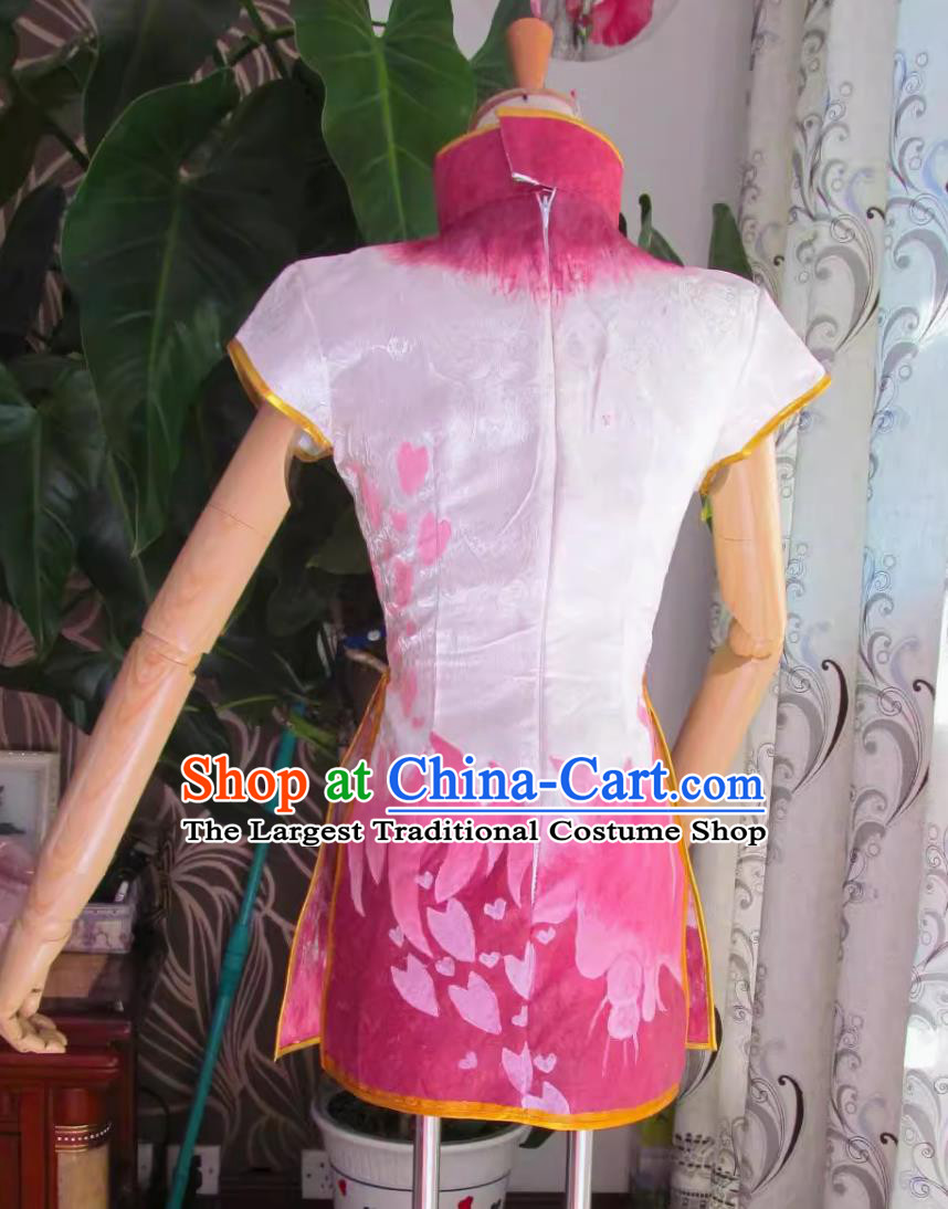 Dynasty Warriors  Special Diao Chan Cosplay Costume Pink Lady Dress