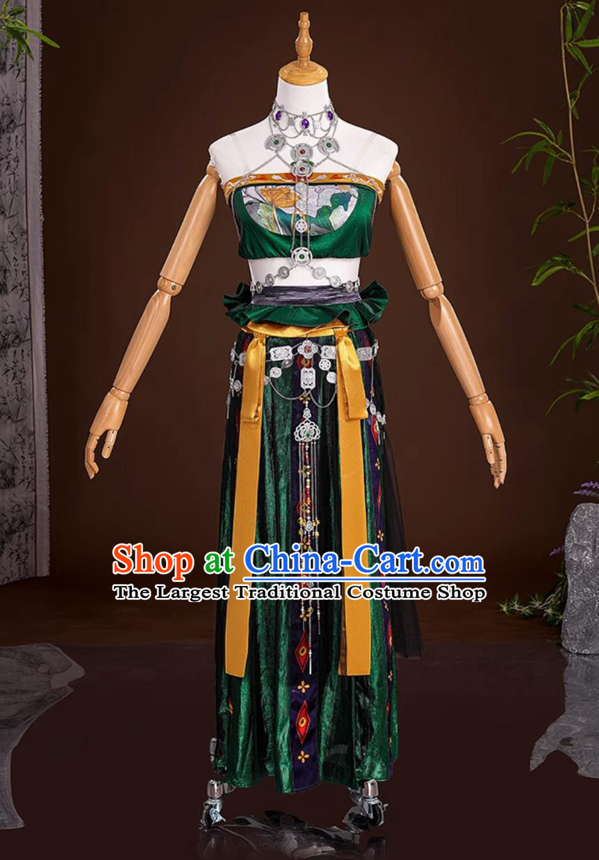 YanYun Sixteen Tones Cosplay Costume Drunken Flower Shadow Pear Garden Dress Wuxia Cosplay Female Outfit Clothing