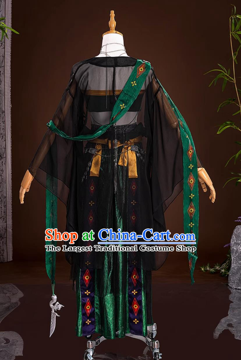 YanYun Sixteen Tones Cosplay Costume Drunken Flower Shadow Pear Garden Dress Wuxia Cosplay Female Outfit Clothing