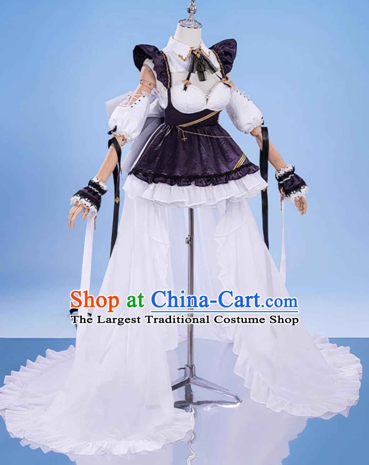 Azur Lane Cosplay Costume Heavy Cruiser Cheshire Cosplay Outfit Complete Set Cat Maid Dress