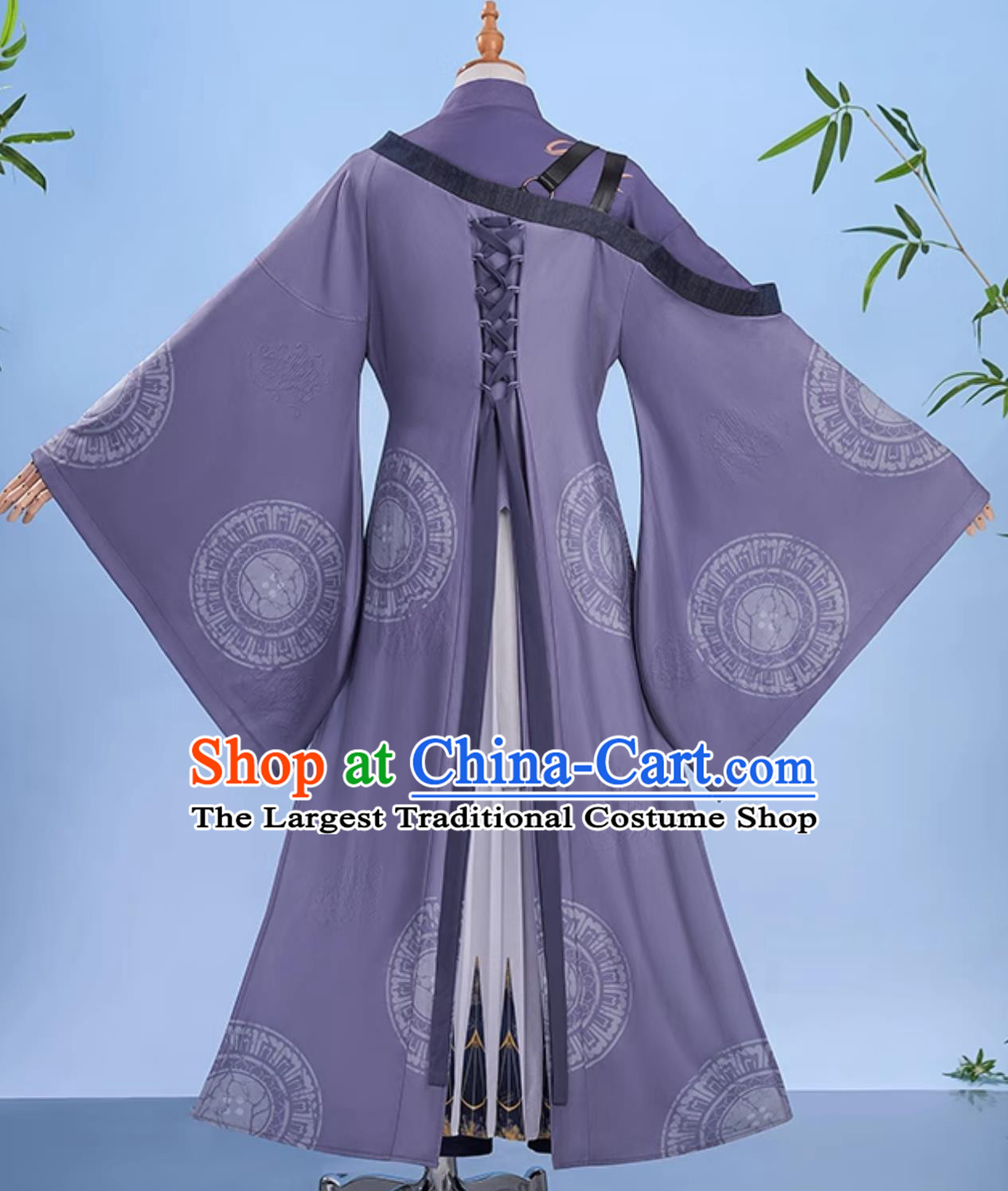 YanYun Sixteen Tones Cosplay Costume Chen Zixi Cosplay Outfit D Anime ClothingYanYun Sixteen Tones Gu Yun Cosplay Costume Game Cosplay Purple Outfit D Anime Traditional Chinese Wuxia Clothing