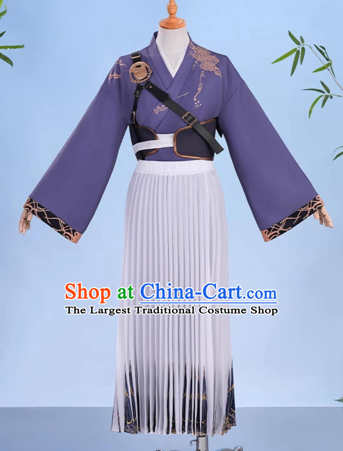 YanYun Sixteen Tones Cosplay Costume Chen Zixi Cosplay Outfit D Anime ClothingYanYun Sixteen Tones Gu Yun Cosplay Costume Game Cosplay Purple Outfit D Anime Traditional Chinese Wuxia Clothing