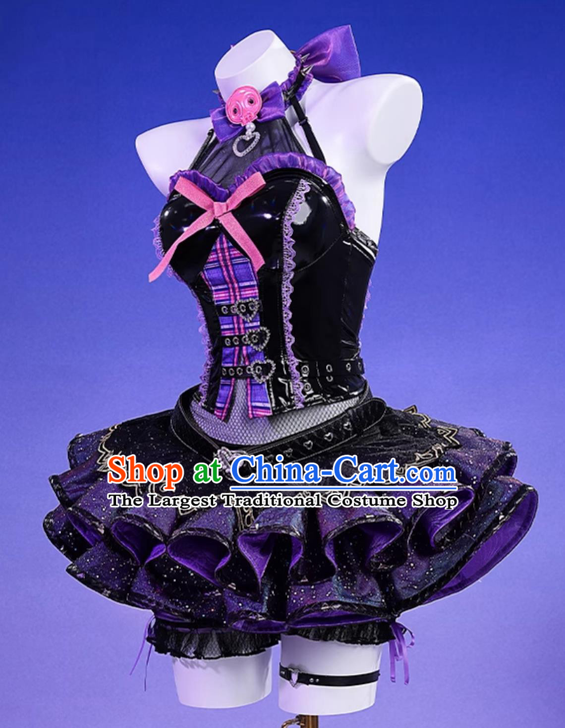 Naraka Bladepoint Yu Linglong Cosplay Costume Kuromi Collaboration Short Dress D Game Outfit
