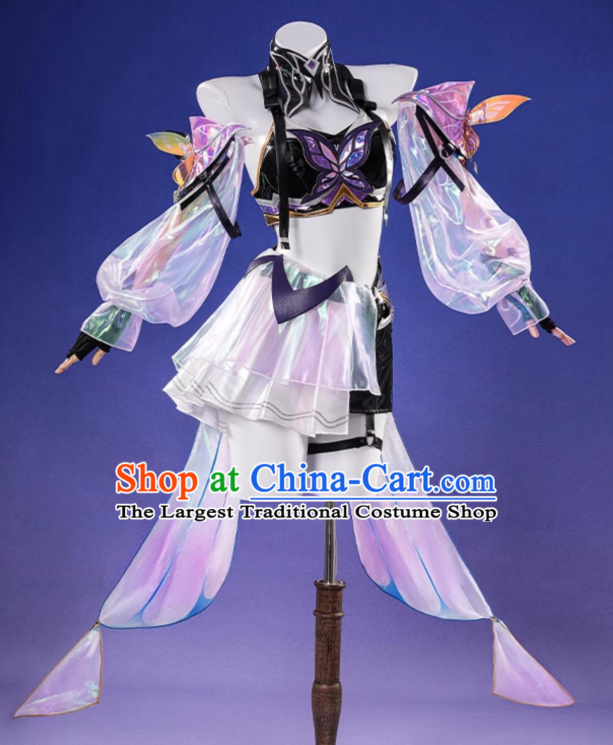 Honor Of Kings Akhe Butterfly Dance Cosplay Costume Game Fairy Dress Origin Dream Series Cosplay Outfit