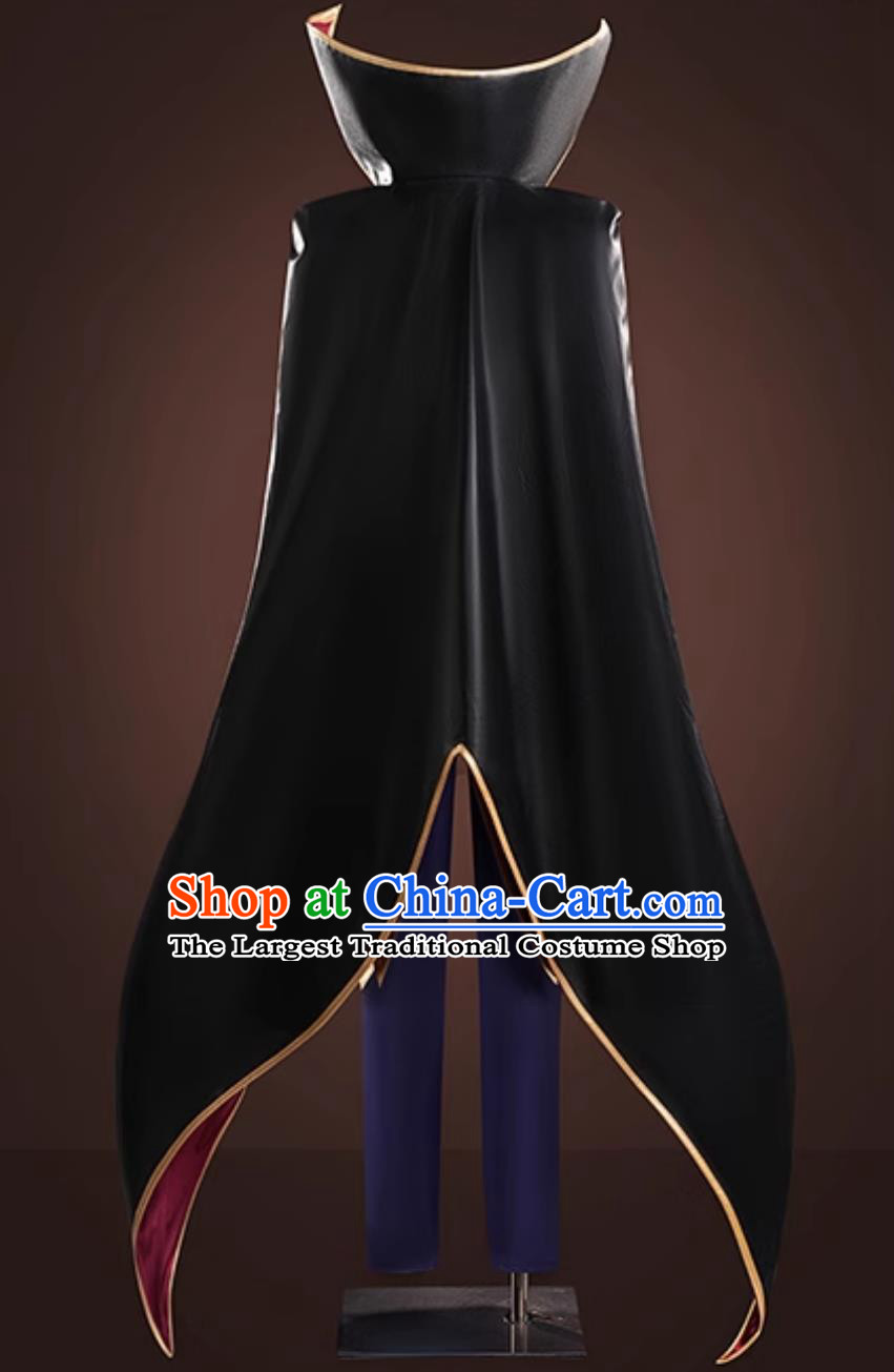 Code Geass Lelouch Of The Rebellion Cosplay Costume Zero Cos Cloak Outfit Male Game Anime Clothing