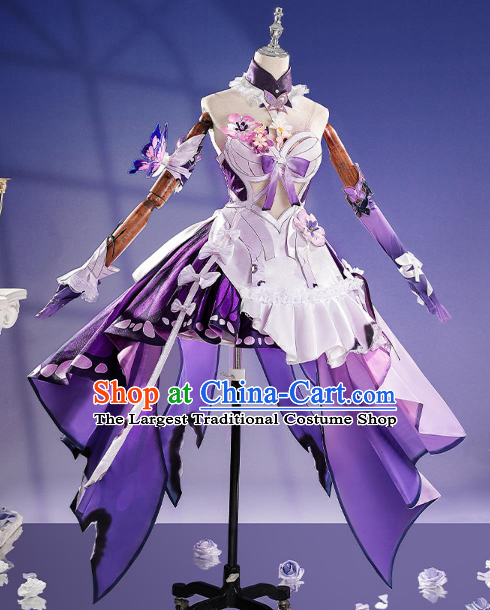 Honkai Star Rail Phantom Butterfly Cosplay Costume Game D Female Outfit Anime Dress Clothing