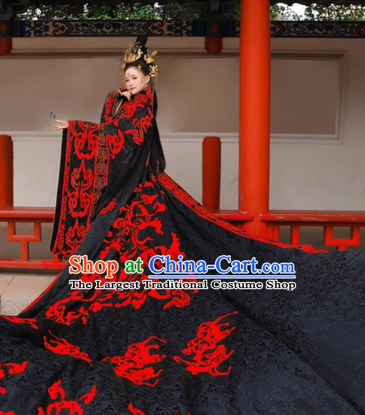 Ancient Bride and Groom Clothing Zhou Dynasty Hanfu Chinese Wedding Gown Embroidered Costumes Set