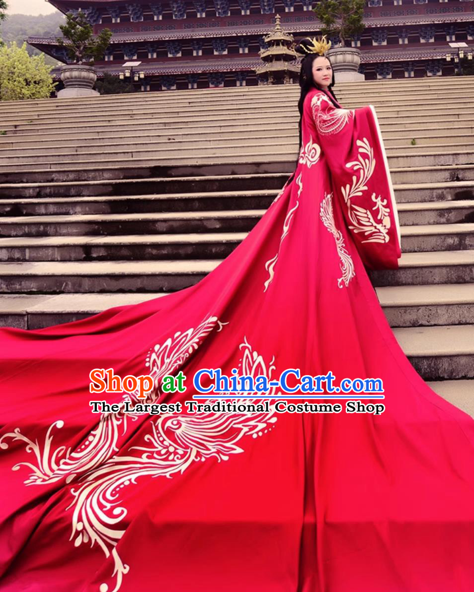 Zhou Dynasty Hanfu Training Wedding Attires Chinese Traditional Ceremonial Gown Ancient Bride and Groom Costumes