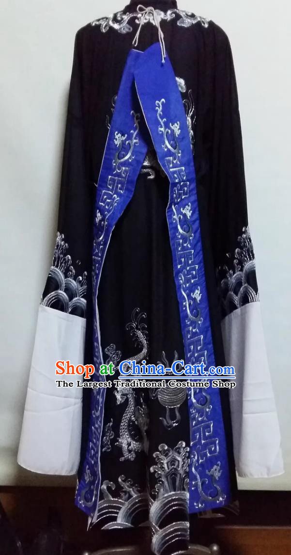 Chinese Yue Opera Costume Xiaosheng Dragon Robe Huangmei Opera Clothing Scholar Official Gown