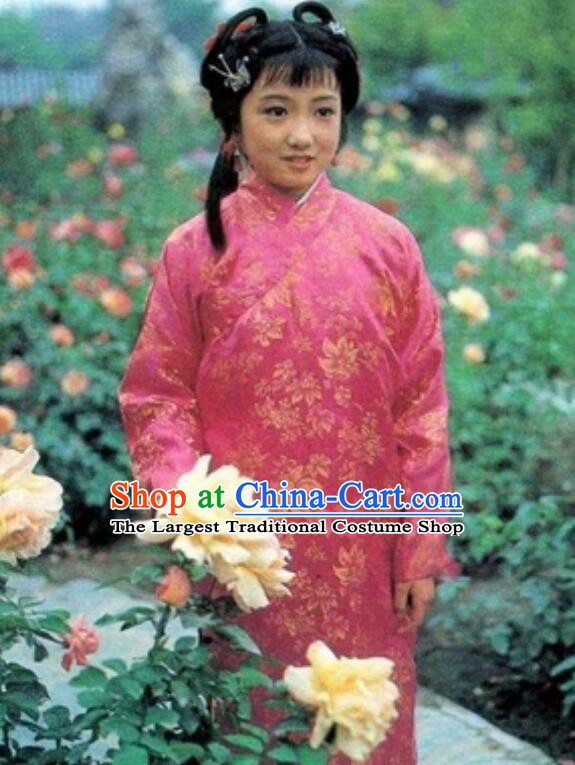 Chinese Drama A Dream in Red Mansions Qiao Jie Dress Traditional Hanfu Clothing Ancient Girl Costume