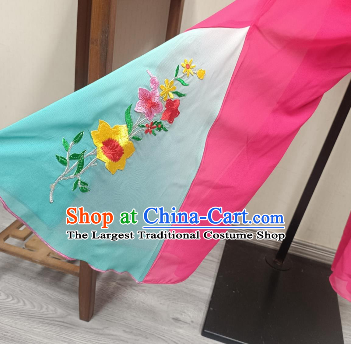Chinese Festive Performance Clothing Yangko Dance Costume Fan Dance Outfit