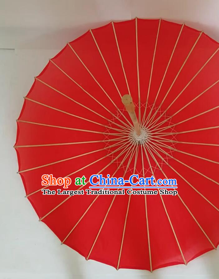 Traditional Chinese Wedding Umbrella Handmade Hanfu Red Silk Umbrella Classical Dance Large Umbrella