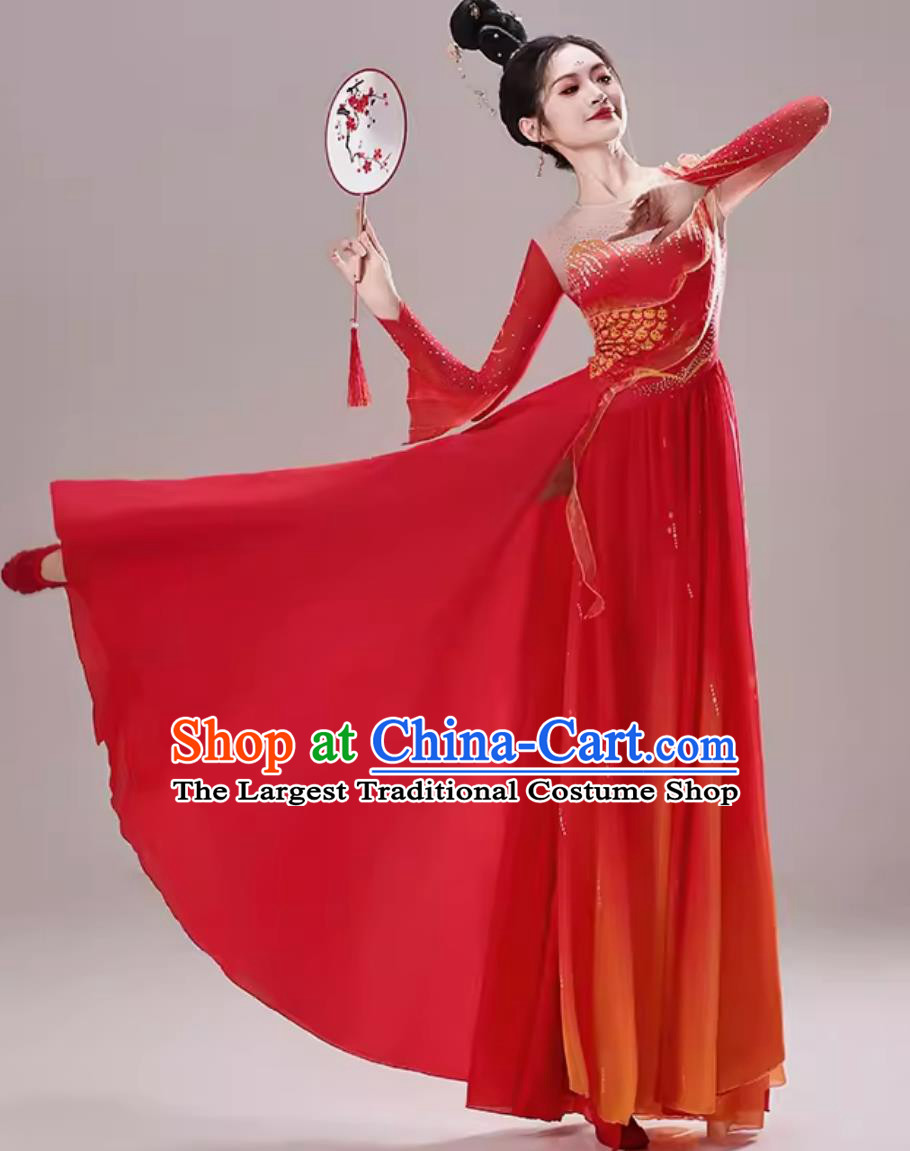 Classical Dance Performance Costume Women Elegant Dress Carp Leaping Over The Dragon Gate Chinese Dragon Dance Outfit